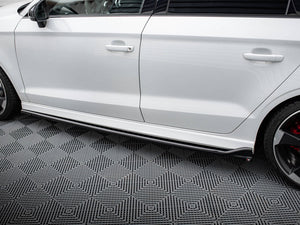 Side Skirts Diffusers V.3 Audi RS3 Sedan 8V Facelift - Wayside Performance 