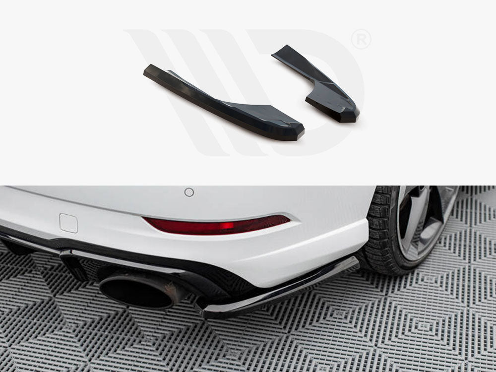 Rear Side Splitters V.2 Audi RS3 Sedan 8V Facelift - Wayside Performance 