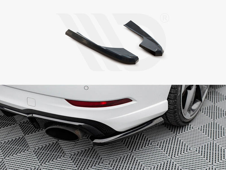 Rear Side Splitters V.2 Audi RS3 Sedan 8V Facelift - Wayside Performance 