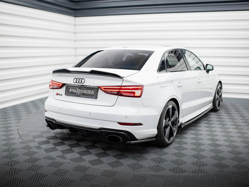 Rear Side Splitters V.2 Audi RS3 Sedan 8V Facelift - Wayside Performance 