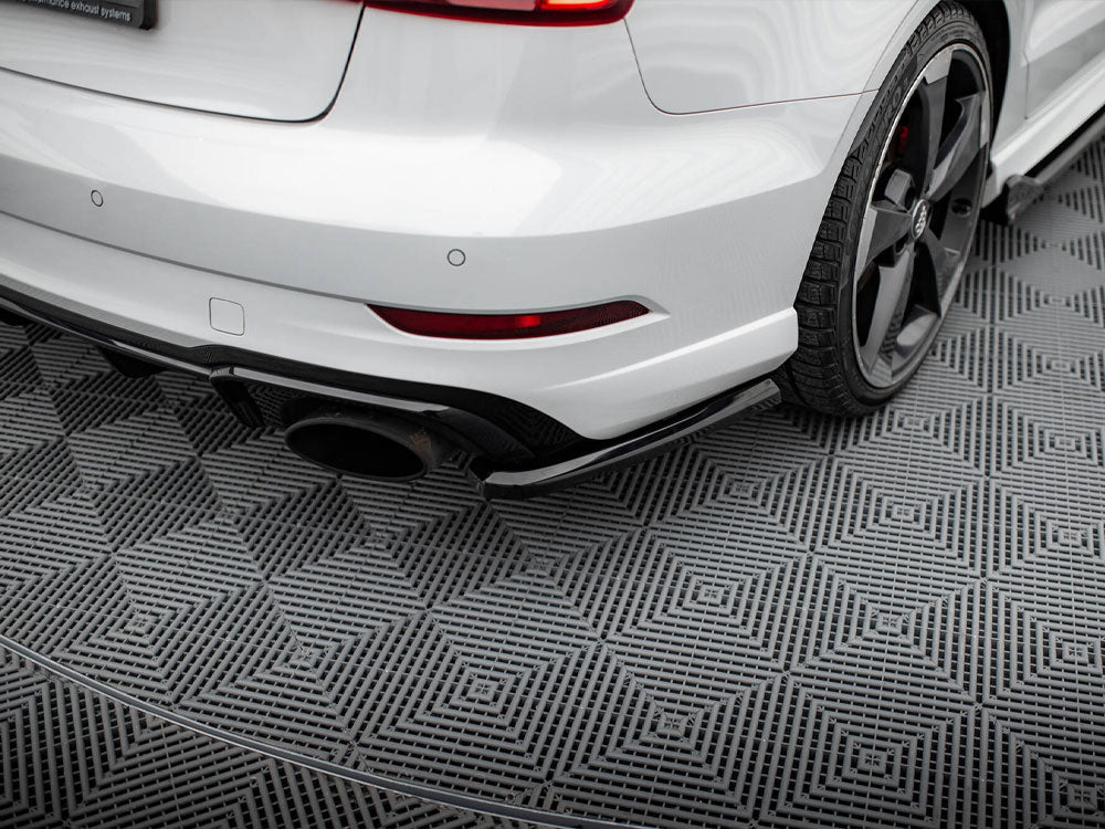 Rear Side Splitters V.2 Audi RS3 Sedan 8V Facelift - Wayside Performance 