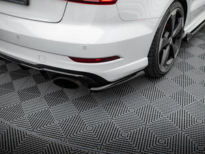 Rear Side Splitters V.2 Audi RS3 Sedan 8V Facelift - Wayside Performance 