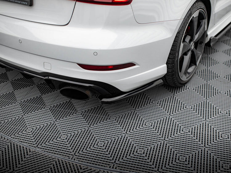 Rear Side Splitters V.2 Audi RS3 Sedan 8V Facelift - Wayside Performance 