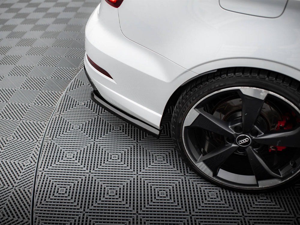 Rear Side Splitters V.2 Audi RS3 Sedan 8V Facelift - Wayside Performance 