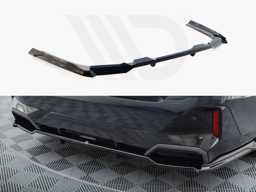 Central Rear Splitter (Vertical Bars) V.2 BMW 5 M-Pack G60 - Wayside Performance 