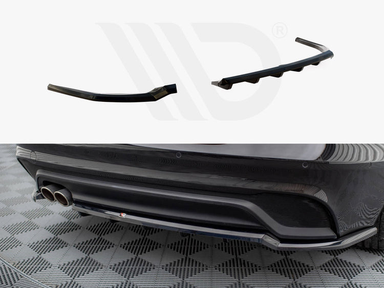 Central Rear Splitter (Vertical Bars) Jaguar XE X760 Facelift - Wayside Performance 