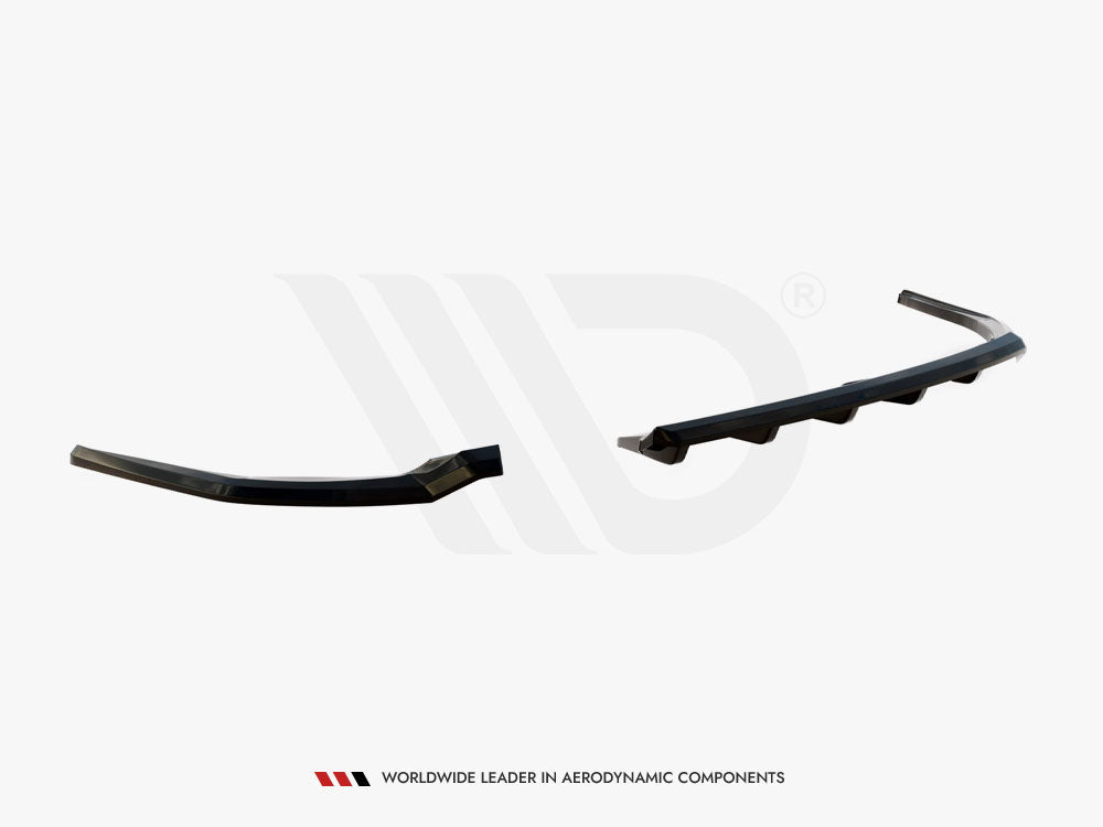 Central Rear Splitter (Vertical Bars) Jaguar XE X760 Facelift - Wayside Performance 