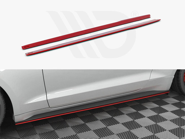 Side Skirts Diffusers V.2 Ford Mustang Mk6 Facelift - Wayside Performance 