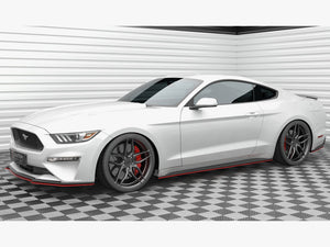 Side Skirts Diffusers V.2 Ford Mustang Mk6 Facelift - Wayside Performance 