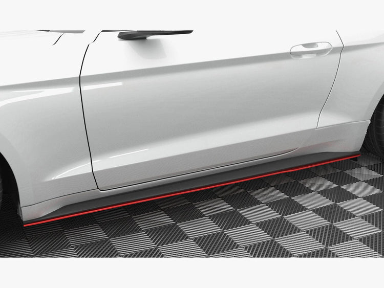 Side Skirts Diffusers V.2 Ford Mustang Mk6 Facelift - Wayside Performance 
