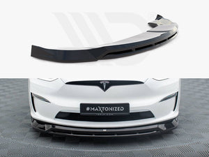 Front Splitter V.1 Tesla Model X Mk1 Facelift - Wayside Performance 