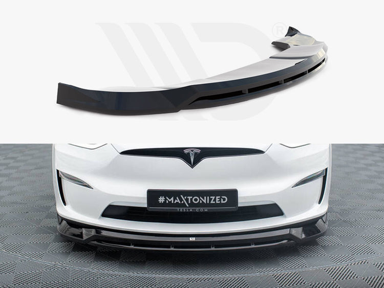 Front Splitter V.1 Tesla Model X Mk1 Facelift - Wayside Performance 