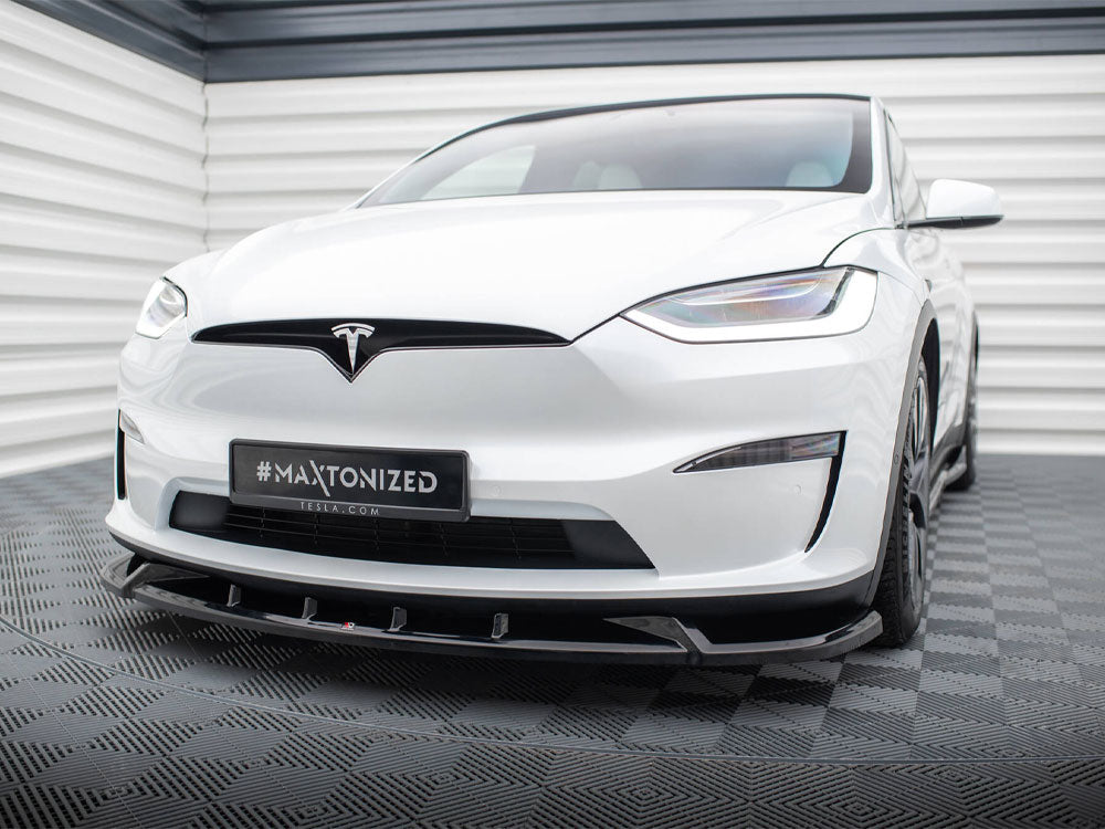 Front Splitter V.2 Tesla Model X Mk1 Facelift - Wayside Performance 