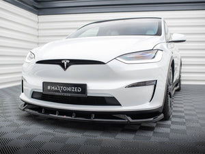 Front Splitter V.2 Tesla Model X Mk1 Facelift - Wayside Performance 