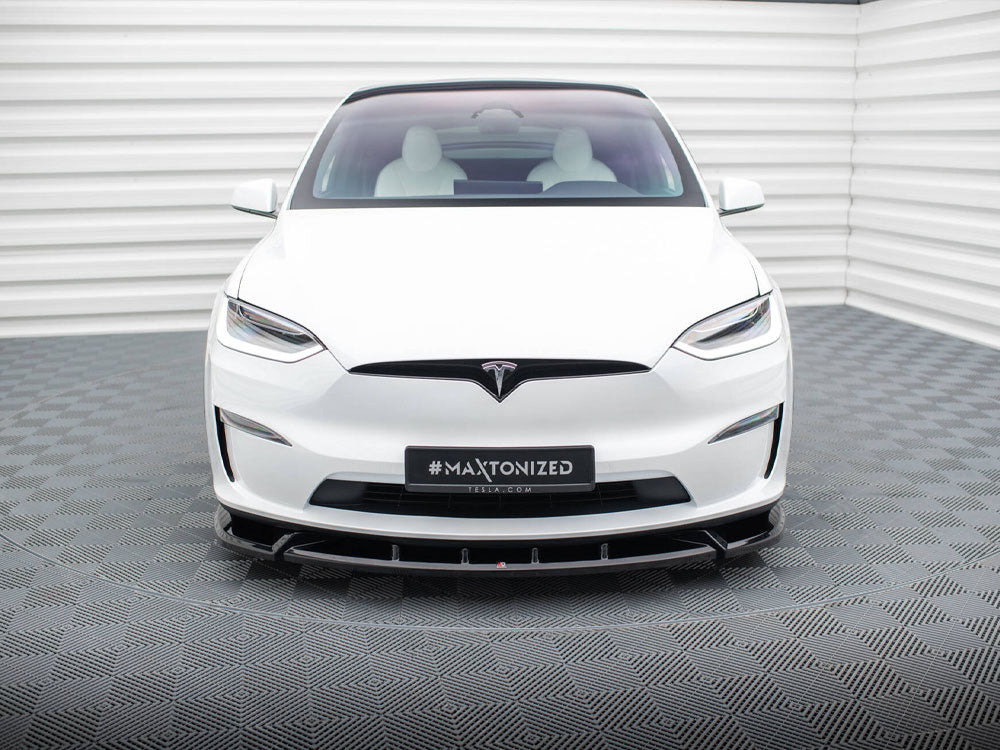 Front Splitter V.2 Tesla Model X Mk1 Facelift - Wayside Performance 