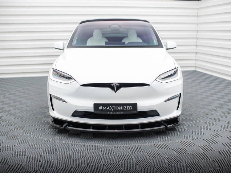 Front Splitter V.2 Tesla Model X Mk1 Facelift - Wayside Performance 