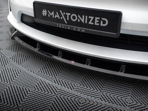 Front Splitter V.2 Tesla Model X Mk1 Facelift - Wayside Performance 