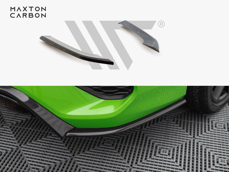 Carbon Fiber Rear Side Splitters V.2 Audi RS3 Sedan 8Y - Wayside Performance 
