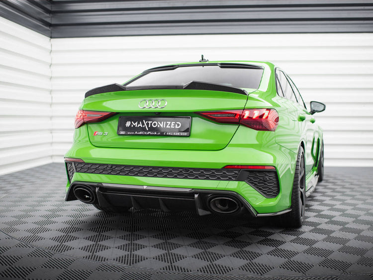 Carbon Fiber Rear Side Splitters V.2 Audi RS3 Sedan 8Y - Wayside Performance 