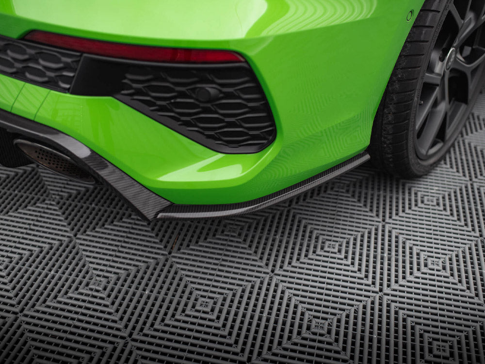 Carbon Fiber Rear Side Splitters V.2 Audi RS3 Sedan 8Y - Wayside Performance 