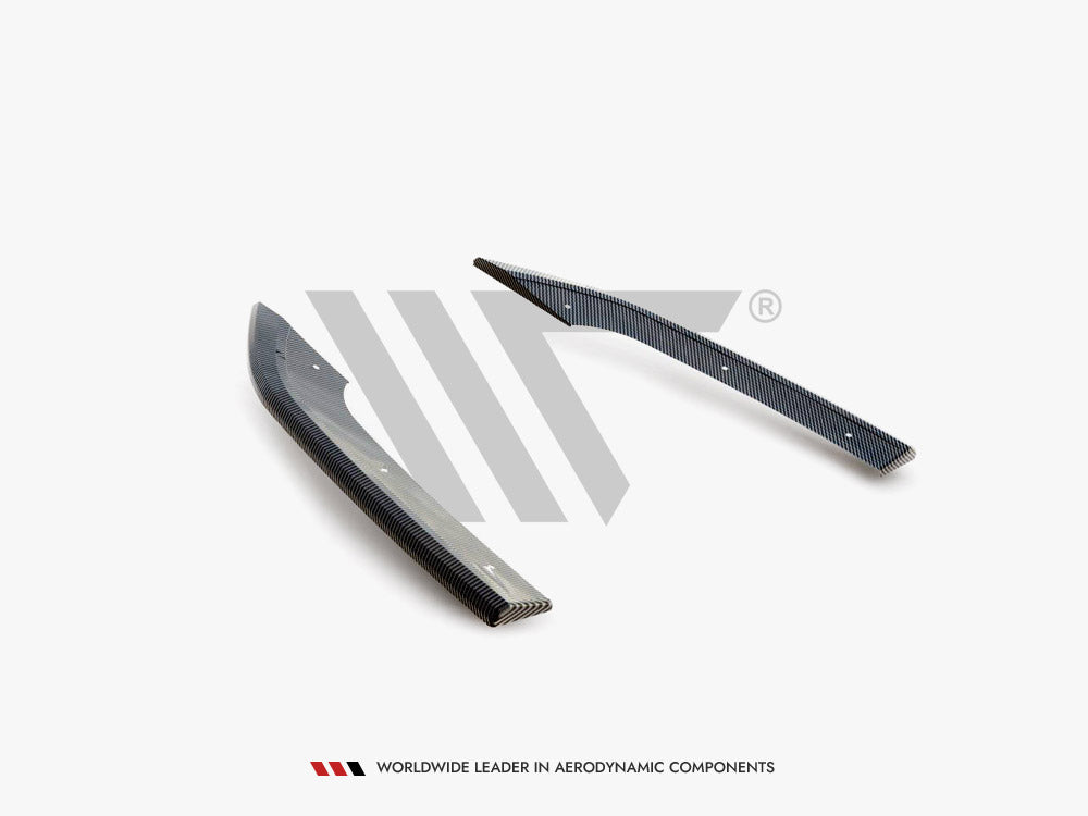 Carbon Fiber Rear Side Splitters V.2 Audi RS3 Sedan 8Y - Wayside Performance 