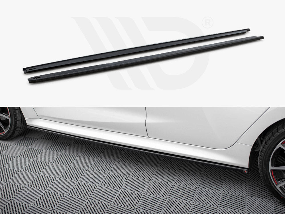 Side Skirts Diffusers V.2 Toyota Yaris Mk4 - Wayside Performance 