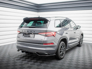 Central Rear Splitter (Vertical Bars) Skoda Kodiaq Sportline Mk1 Facelift - Wayside Performance 