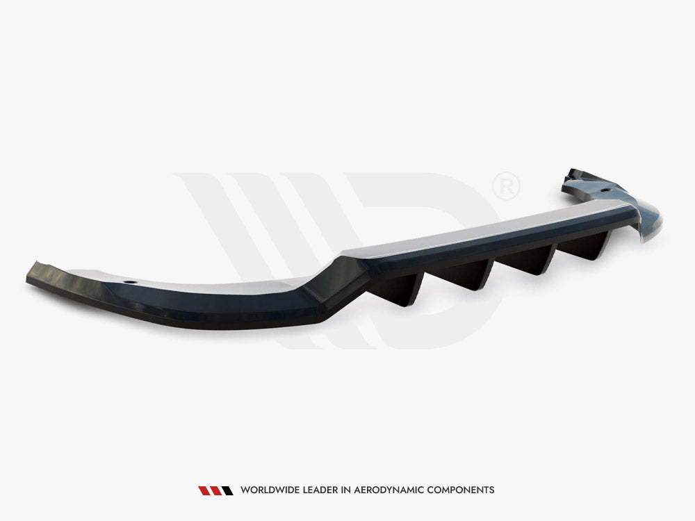 Central Rear Splitter (Vertical Bars) Skoda Kodiaq Sportline Mk1 Facelift - Wayside Performance 