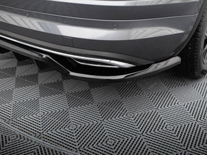 Central Rear Splitter (Vertical Bars) Skoda Kodiaq Sportline Mk1 Facelift - Wayside Performance 