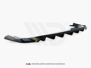 Central Rear Splitter (Vertical Bars) Porsche Taycan Mk1 - Wayside Performance 