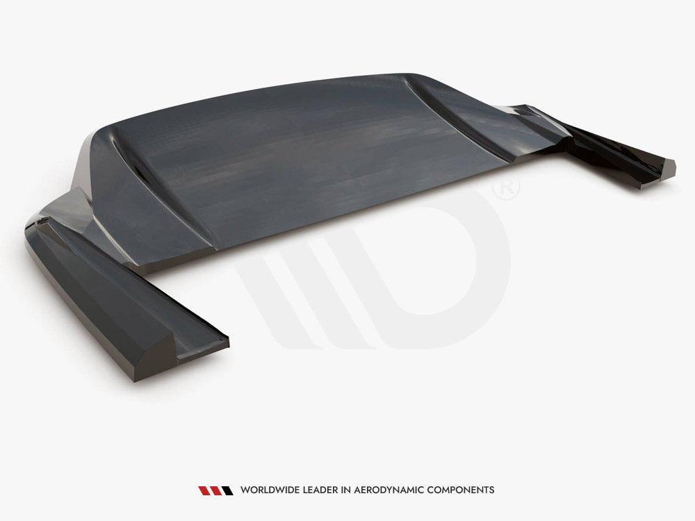 Central Rear Splitter (Vertical Bars) Porsche Taycan Mk1 - Wayside Performance 
