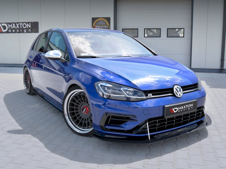 Reduced - Racing Side Skirts Diffusers Vw Golf R 7.5 (2017-19) (Carbon) - Wayside Performance 