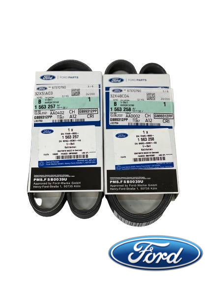 Genuine Ford MK2 MK2 Focus ST225225 & RS Aux Auxiliary belts - Wayside Performance 