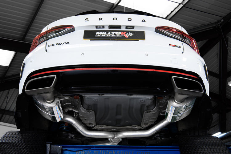 Milltek Particulate Filter Back Exhaust System - Octavia vRS 2.0 TSI 245PS - Wayside Performance 