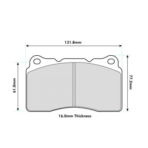 PBS Front Performance Brake Pads for Renault Megane 3 265 250 8017 - Wayside Performance 