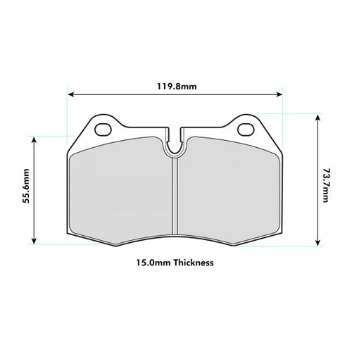 PBS MINI with Brembo Front ProRace Performance Brake Pads 8071PR - Wayside Performance 