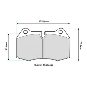 PBS Nissan 350Z Front Prorace Pads 8071PR - Wayside Performance 