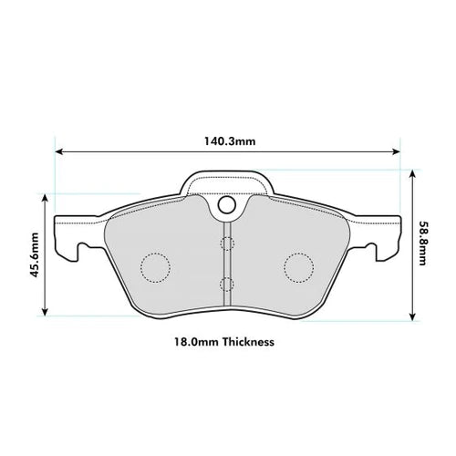 PBS MINI R52 Front ProRace Performance Brake Pads 8138PR - Wayside Performance 