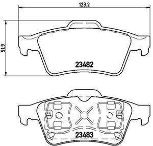 Renault Megane II RS 225 Rear ProTrack with Teves Performance Brake Pads 8152PT - Wayside Performance 