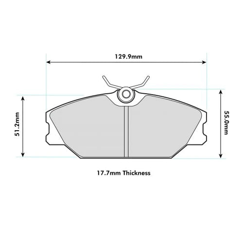 PBS Front Performance Brake Pads for Renault Clio 172/182 - Wayside Performance 