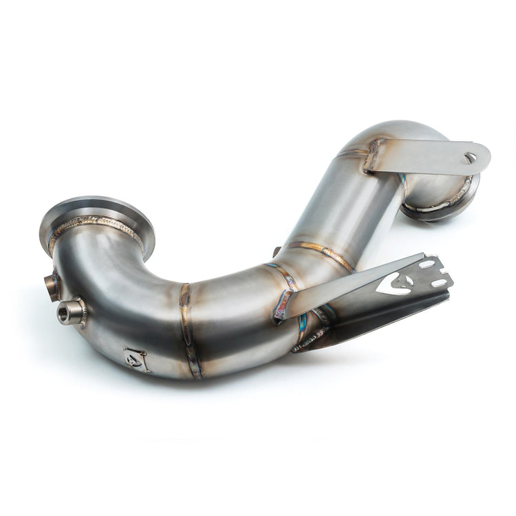 Cobra Sport Mercedes-AMG CLA 45 S Front Downpipe Sports Cat / De-Cat Performance Exhaust - Wayside Performance 