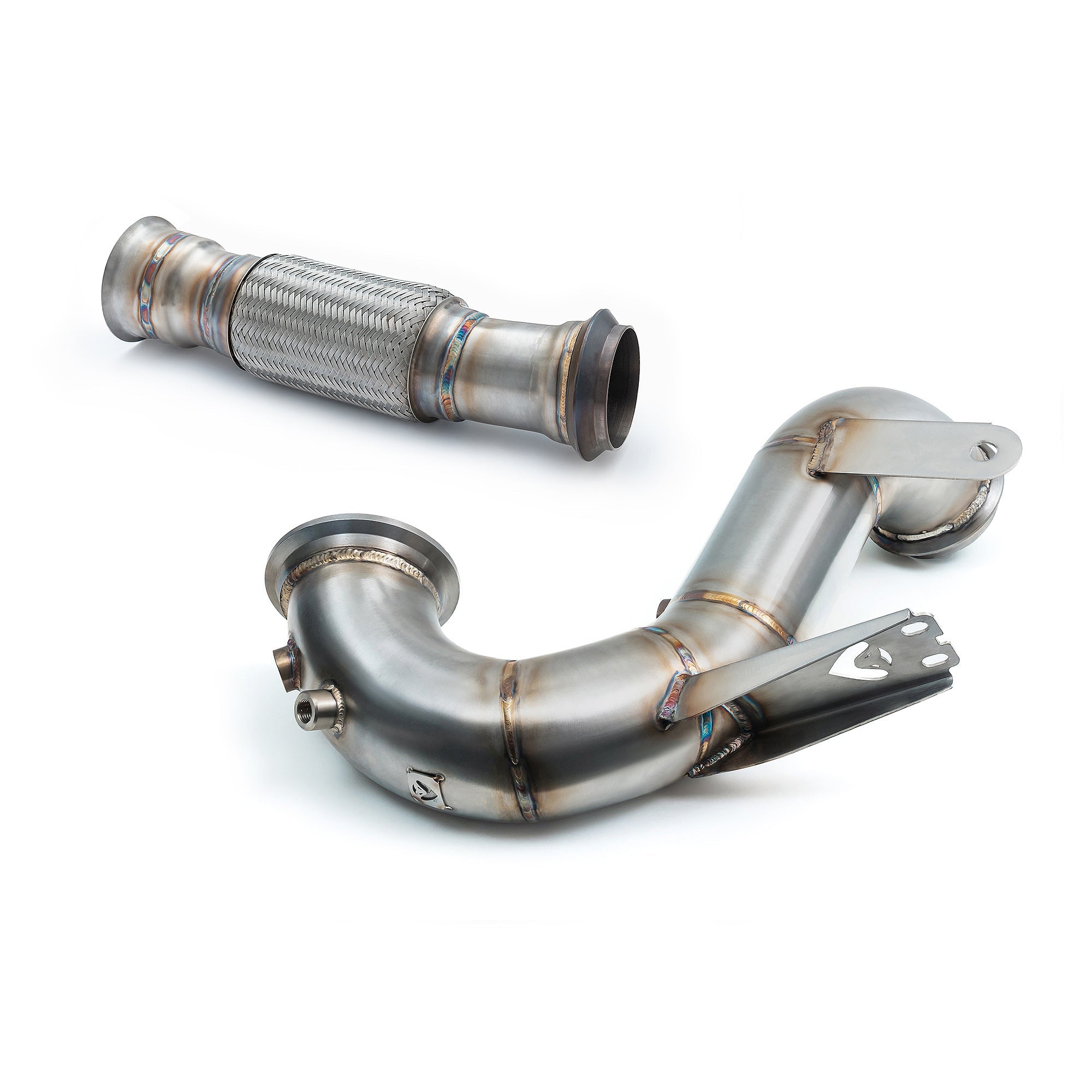 Cobra Sport Mercedes-AMG CLA 45 S Front Downpipe Sports Cat / De-Cat Performance Exhaust - Wayside Performance 