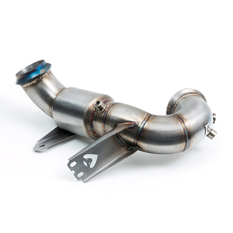 Cobra Sport Mercedes-AMG CLA 45 S Front Downpipe Sports Cat / De-Cat Performance Exhaust - Wayside Performance 