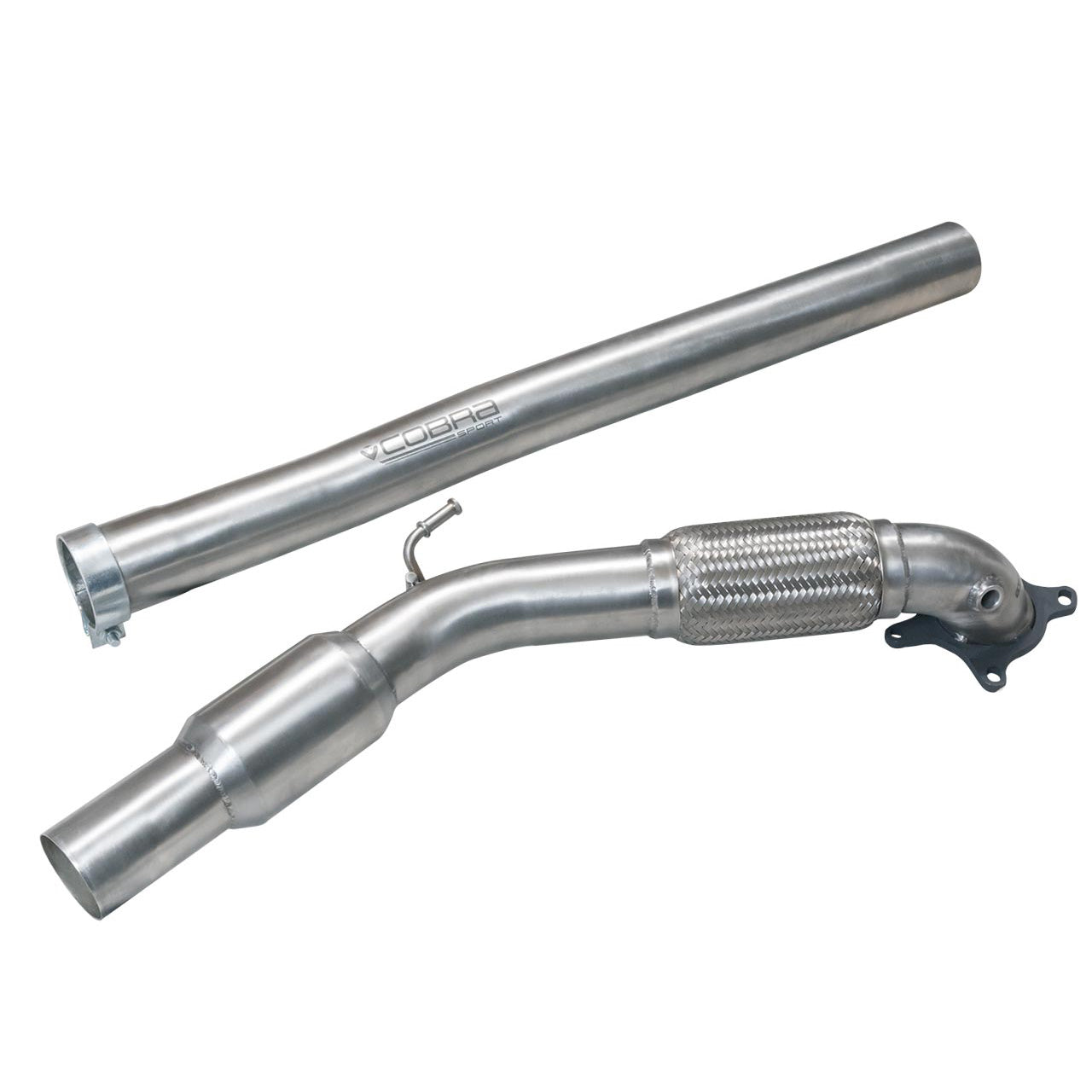 Cobra Sport Audi A3 (8P) 2.0 TFSI 2WD (3 & 5 Door) Front Pipe Sports Cat / De-Cat Performance Exhaust - Wayside Performance 