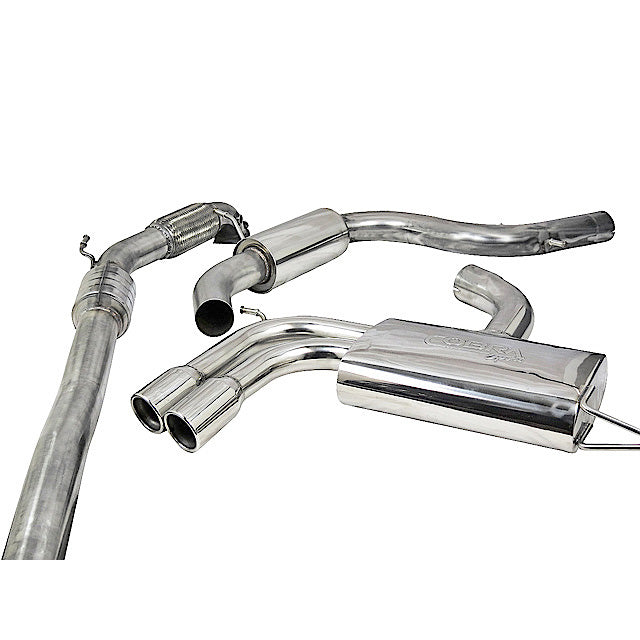 Cobra Sport Audi A3 (8P) 2.0 TFSI 2WD (3 Door) Turbo Back Performance Exhaust - Wayside Performance 