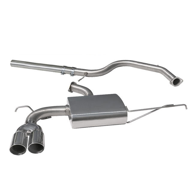 Cobra Sport Audi A3 (8P) 2.0 TDI 140PS (2WD) (3 Door) Twin Tip Cat Back Performance Exhaust - Wayside Performance 