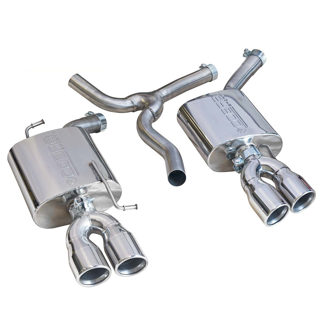 Cobra Sport Audi A5 2.0 TDI Coupe (S-Line) Dual Exit S5 Style Performance Exhaust Conversion - Wayside Performance 