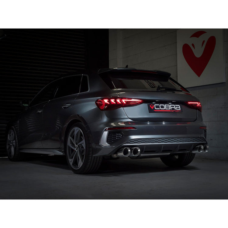 Cobra Sport Audi S3 (8Y) 5 door Sportback GPF Back Performance Exhaust - Wayside Performance 