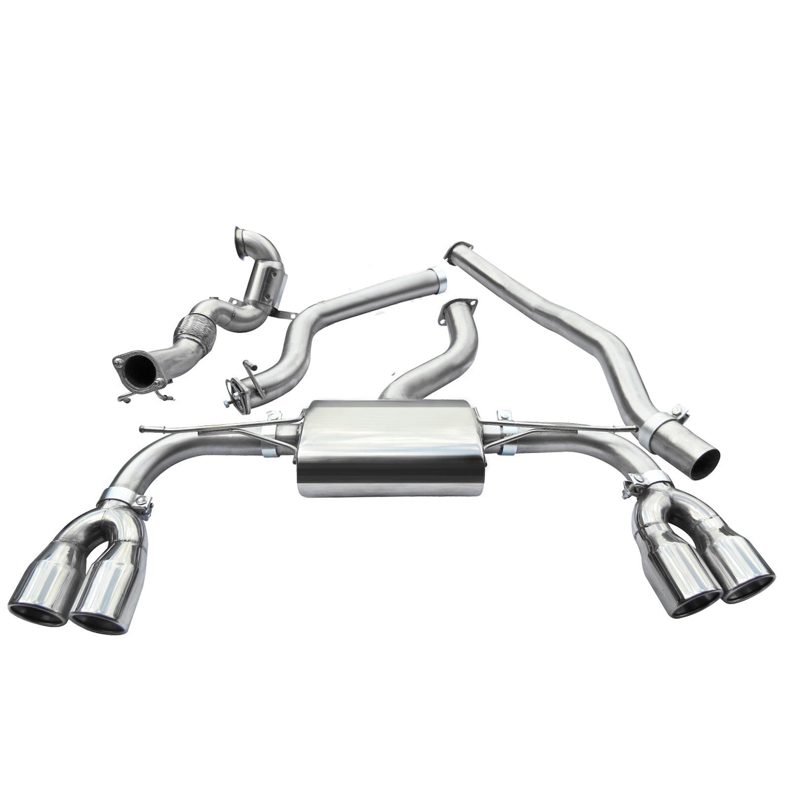 Cobra Sport Audi S3 (8V) Saloon (Non-Valved) (13-18) Turbo Back Performance Exhaust - Wayside Performance 