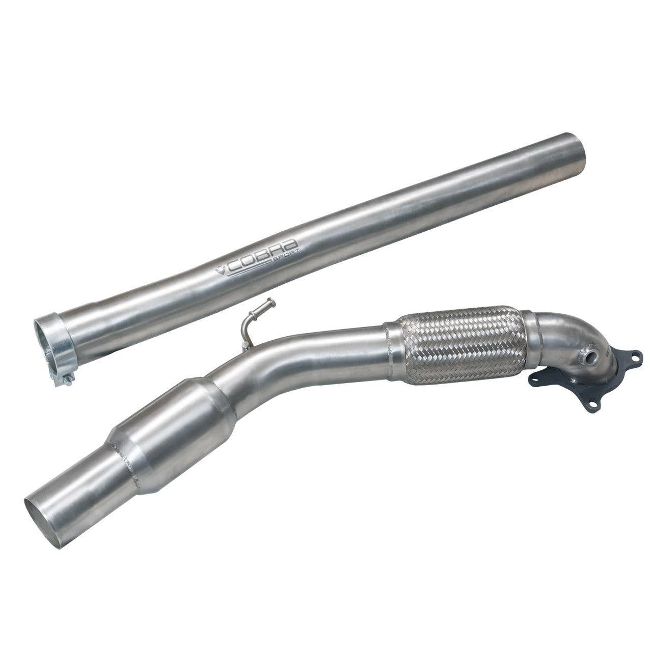 Cobra Sport Audi TT (Mk2) 1.8/2.0 TFSI (2WD) 2011-14 Front Downpipe Sports Cat / De-Cat Performance Exhaust - Wayside Performance 